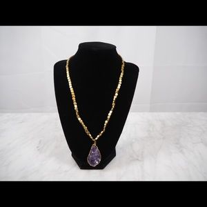 Luxe by Virtue Amythest Pendant Necklace